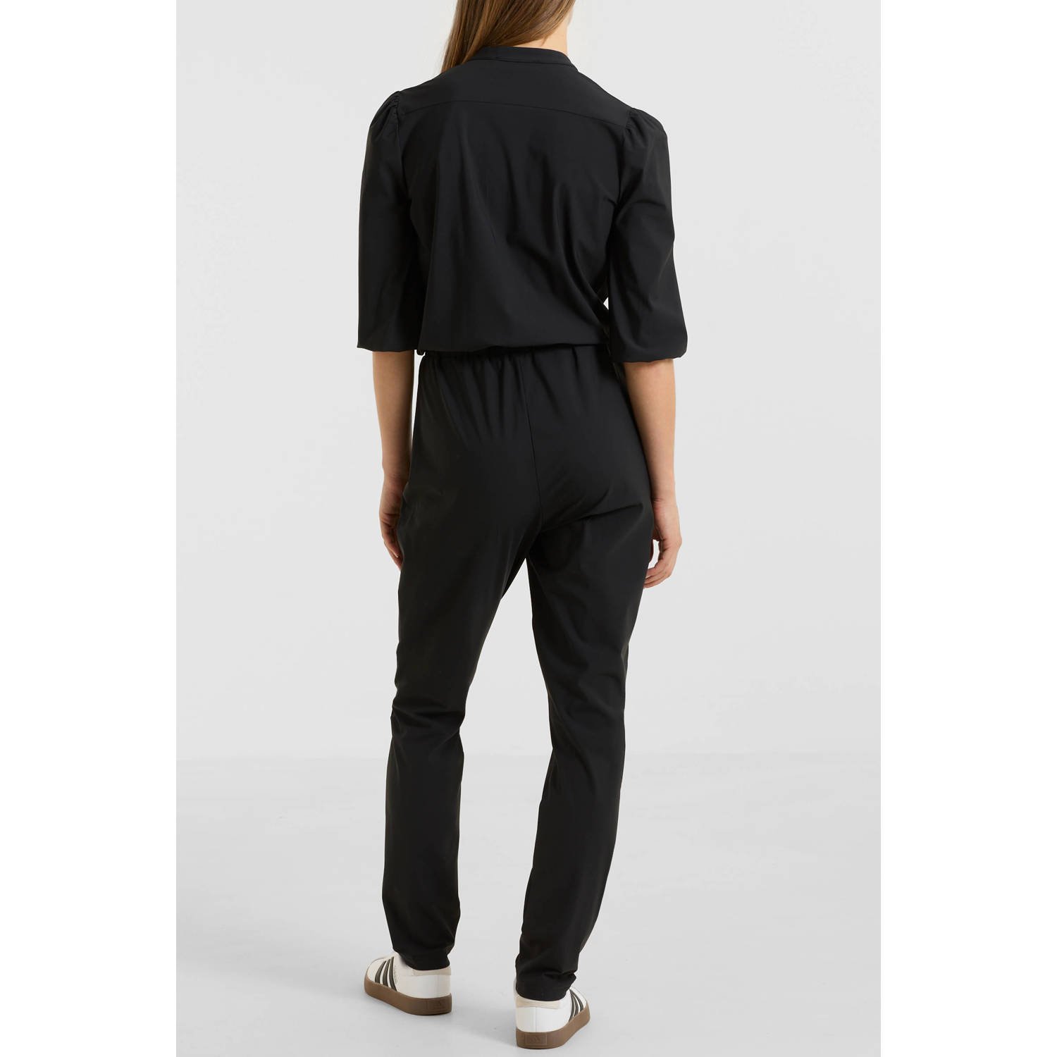 Imagine travelstof jumpsuit zwart