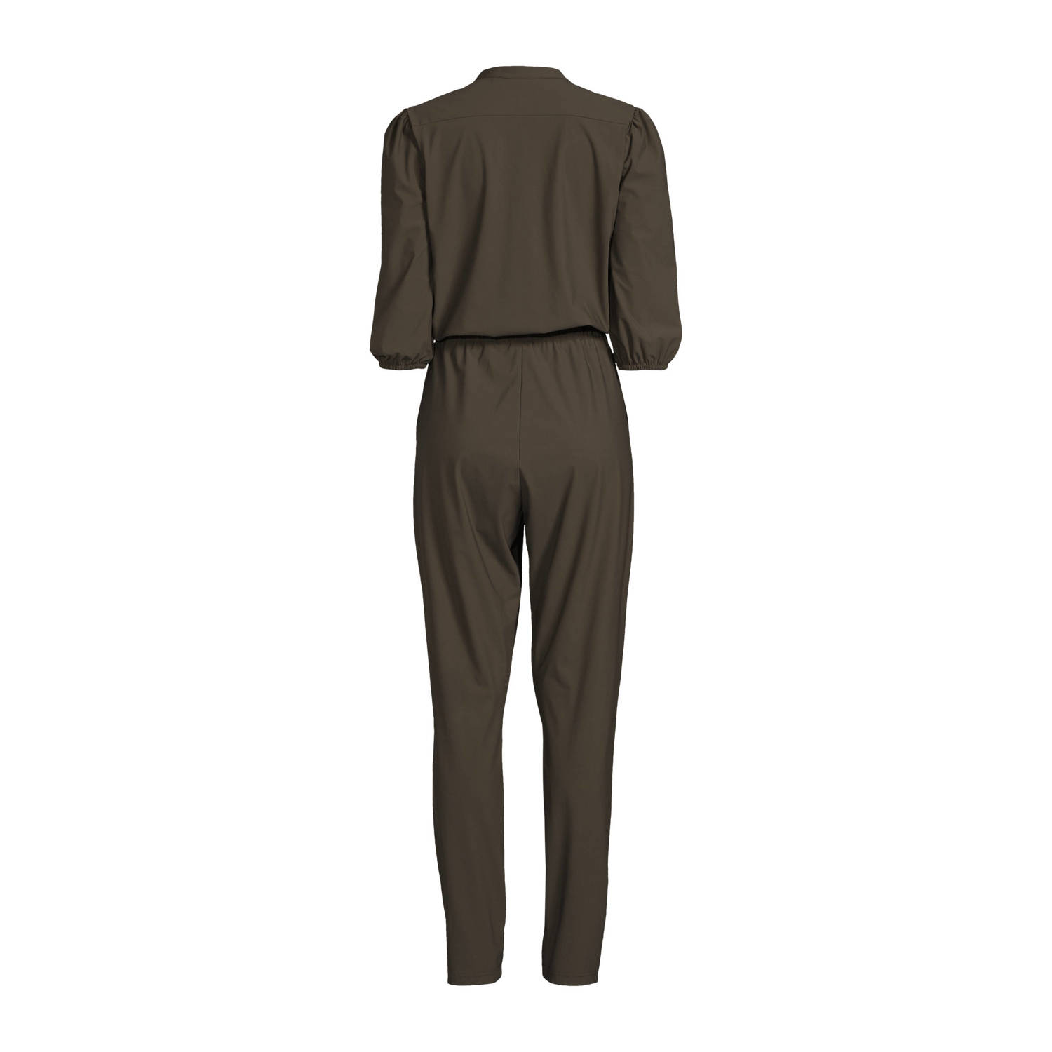 Imagine travelstof jumpsuit kaki