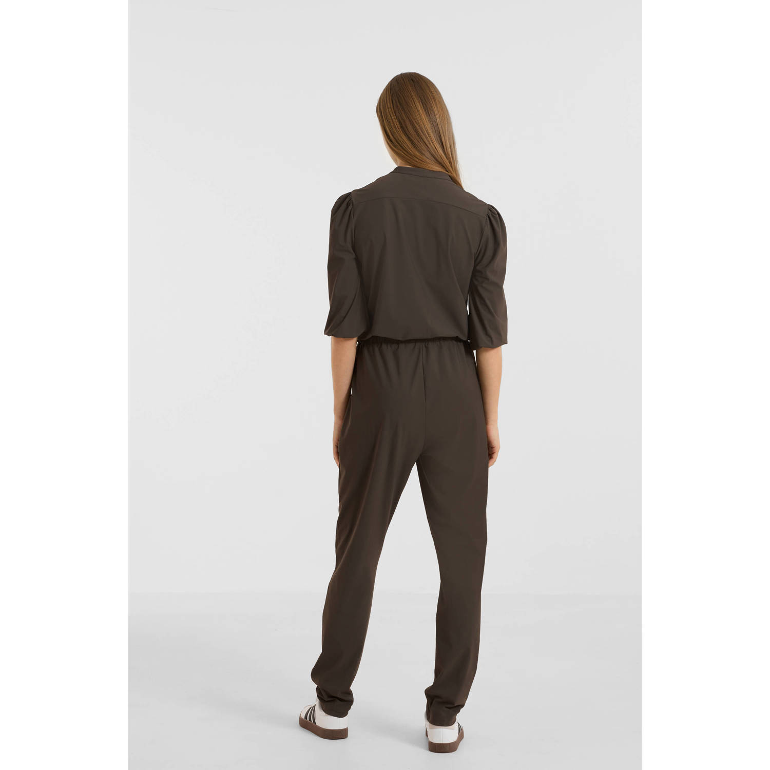 Imagine travelstof jumpsuit kaki