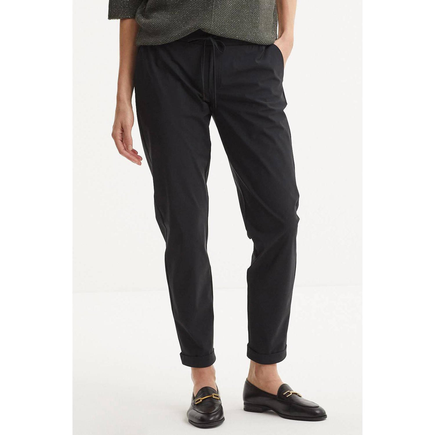 Imagine travel slim fit broek zwart