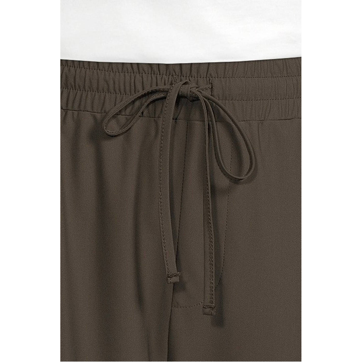 GREAT LOOKS travel slim fit broek khaki