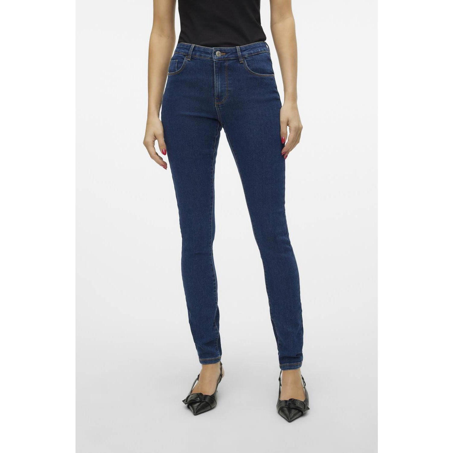 VERO MODA skinny jeans VMELLY dark blue denim