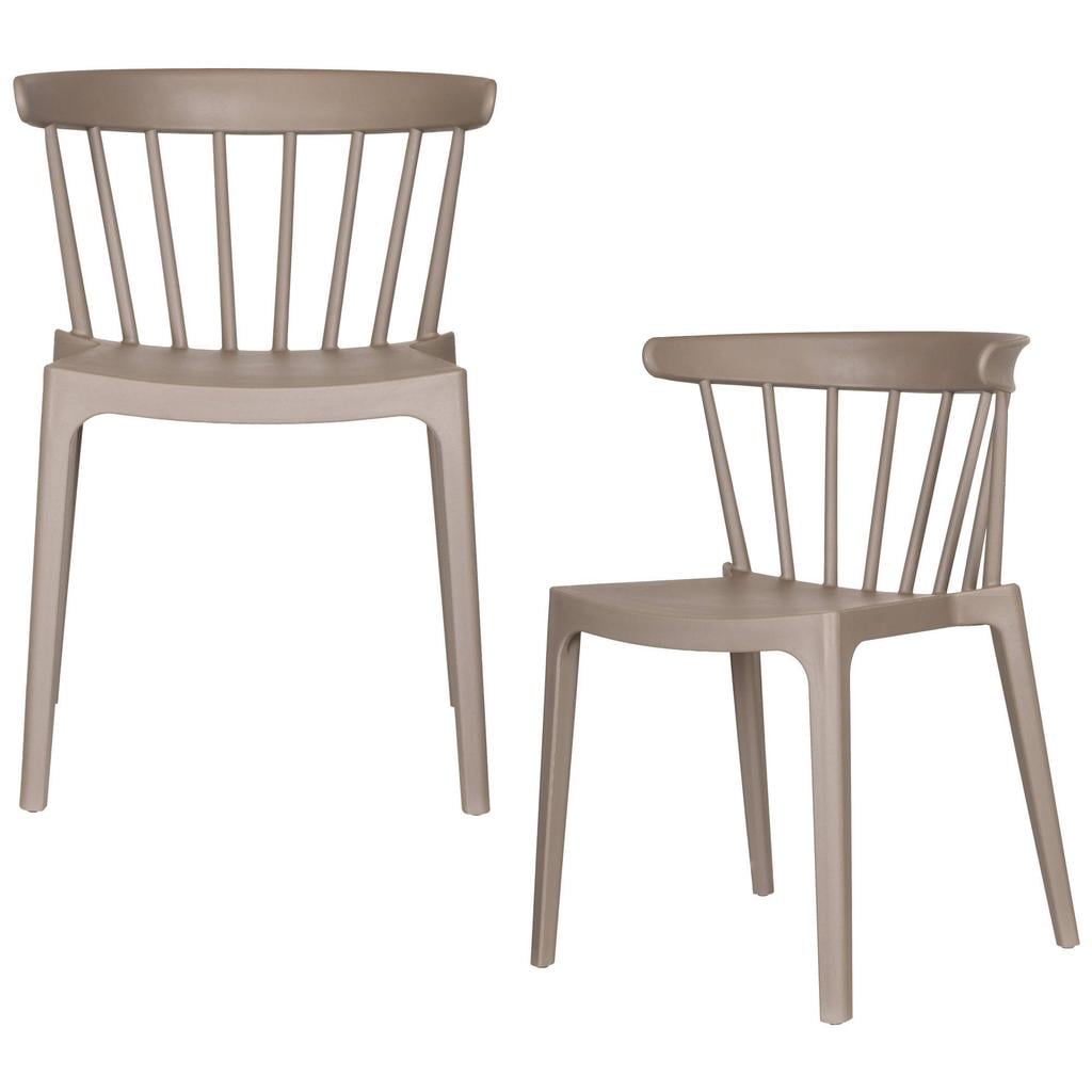 WOOOD Bliss Tuinstoelen - Kunststof - Zalm Roze - 75x52x53 - Set van 2