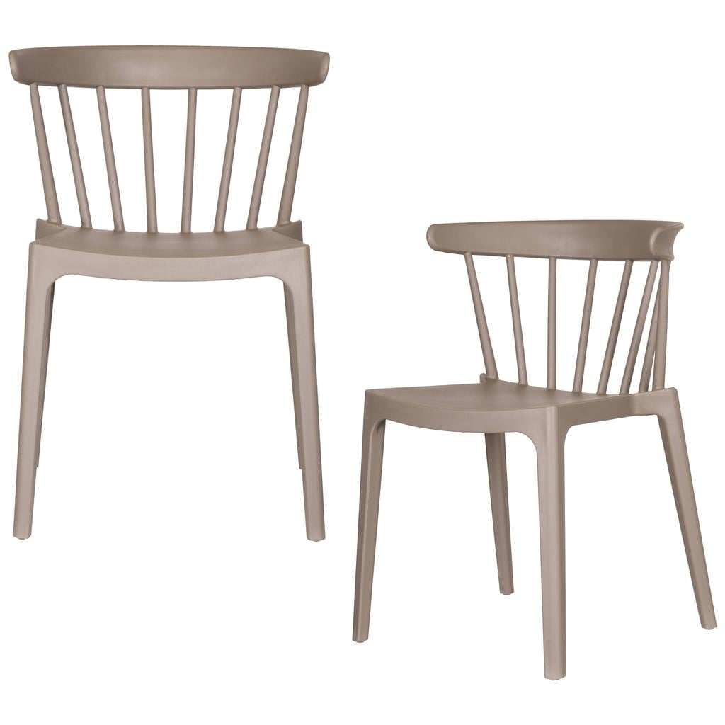 WOOOD WOOOD Bliss Tuinstoelen - Plant Fiber - Bruin Melange - Set van 2
