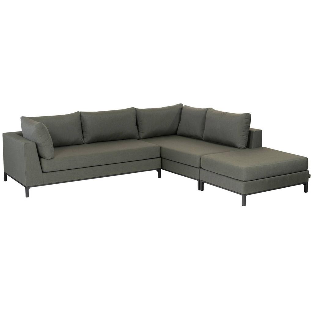 WOOOD WOOOD Sicilië Loungeset Tuin – Aluminium – Groen – 60x246x262