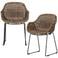 WOOOD Willow Loungestoelen Buiten - Polyester - Naturel - Set van 2