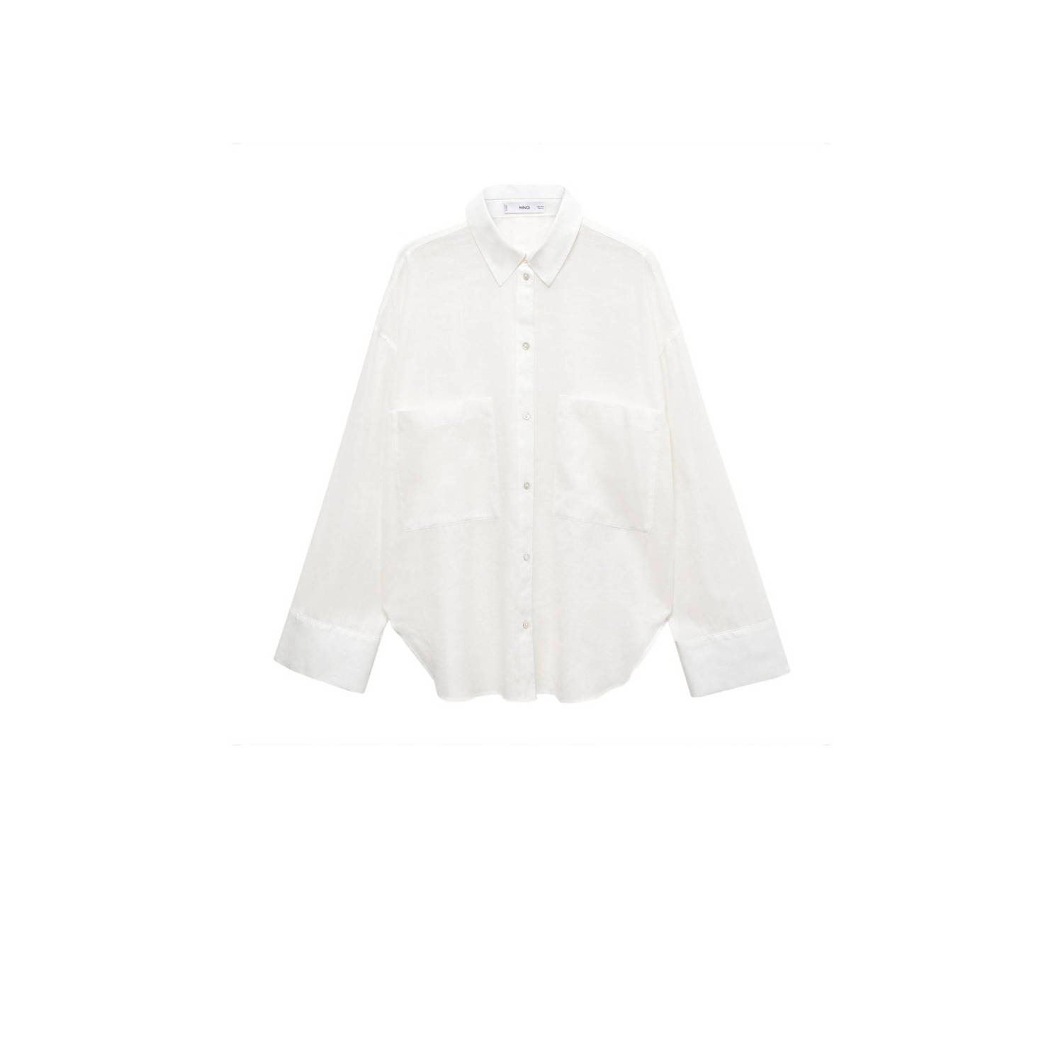 Mango semi-transparante blouse wit