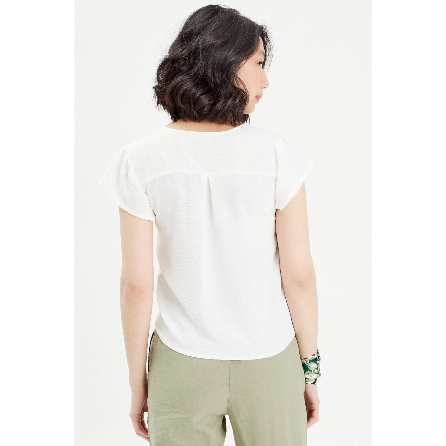 Cache blouse ecru