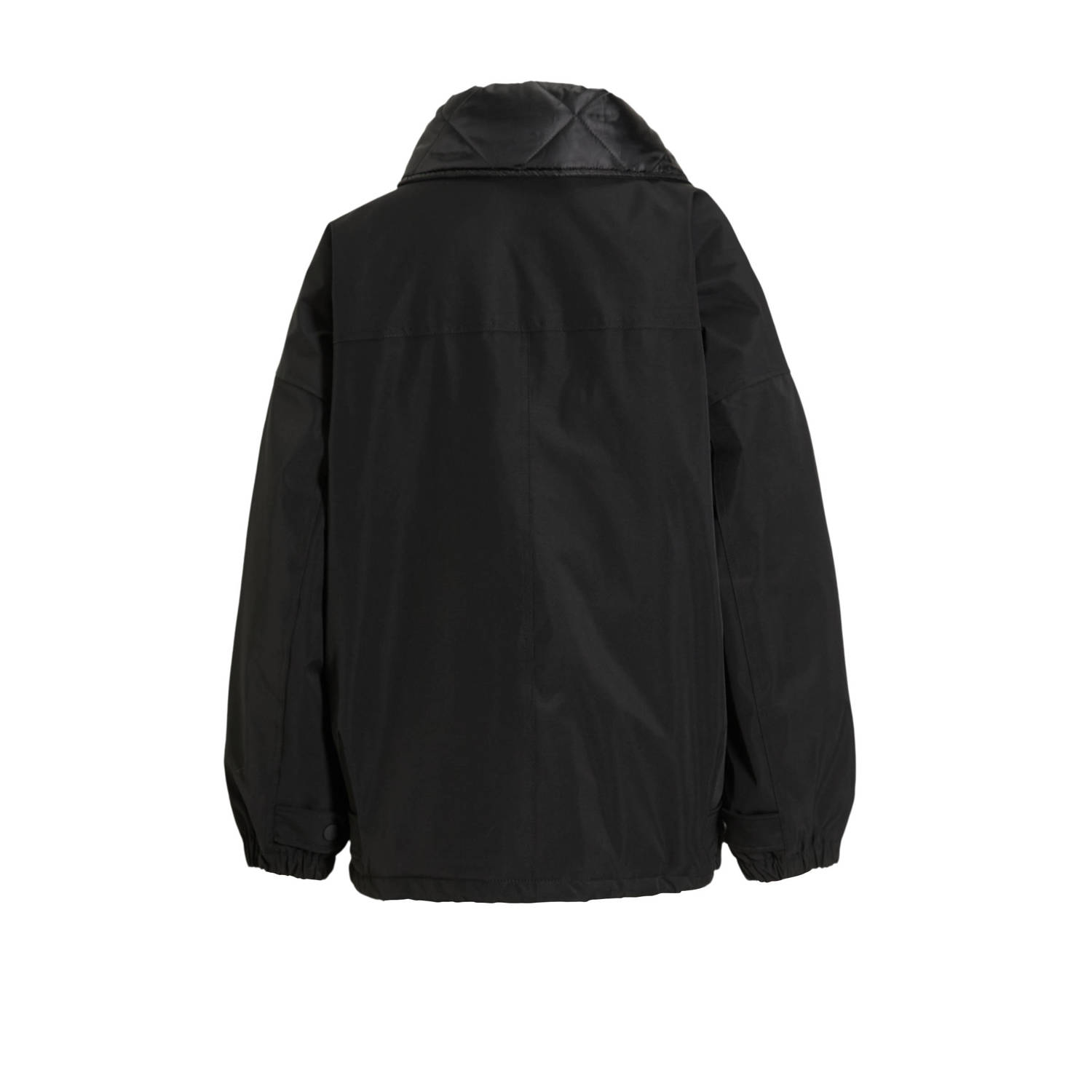 anytime korte parka zwart