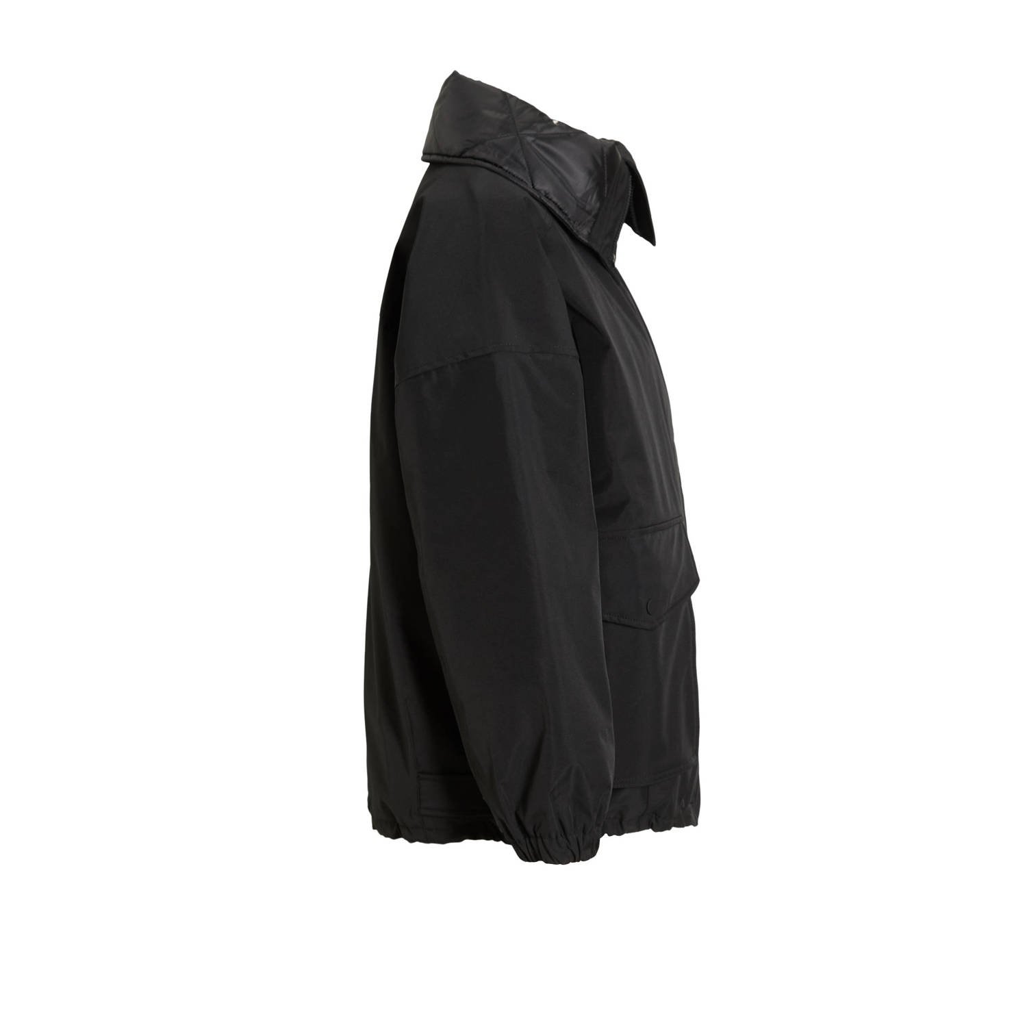 anytime korte parka zwart