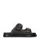 Poelman leren slippers zwart