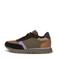 Woden suède sneakers groen/bruin