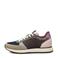 Woden suède sneakers groen/grijs/beige