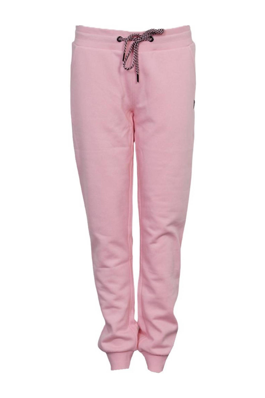 Roze dames Donnay joggingbroek Carolyn van polyester met regular fit, regular waist, elastische tailleband met koord en effen