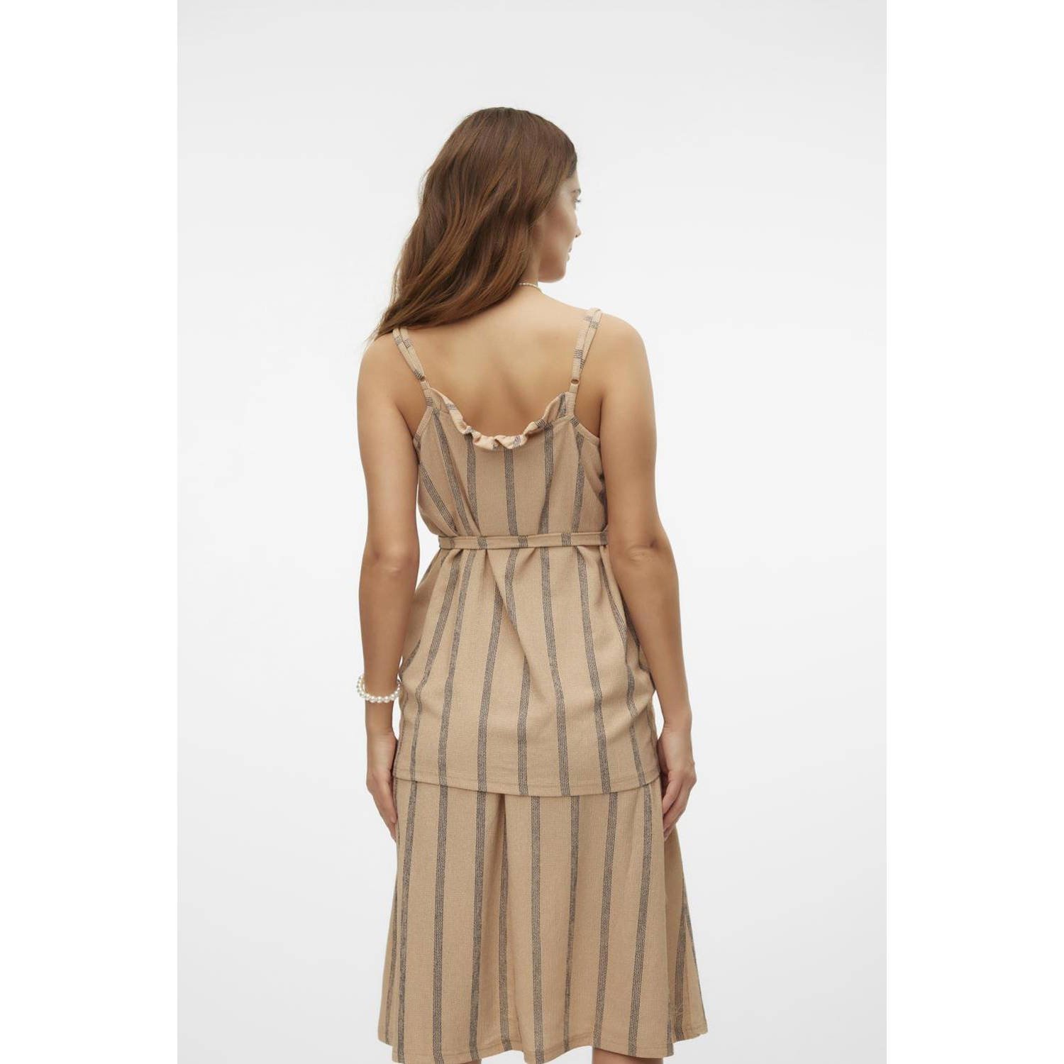 MAMALICIOUS gestreepte zwangerschapstop beige