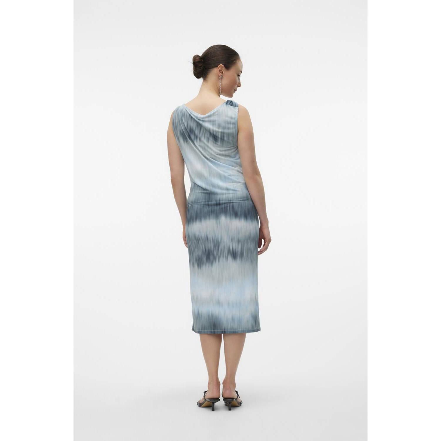 MAMALICIOUS tie-dye zwangerschapsjurk MLNINA blauw beige