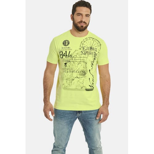 Jan Vanderstorm DOMINIK. loose T-shirt Plus Size lichtgroen afbeelding