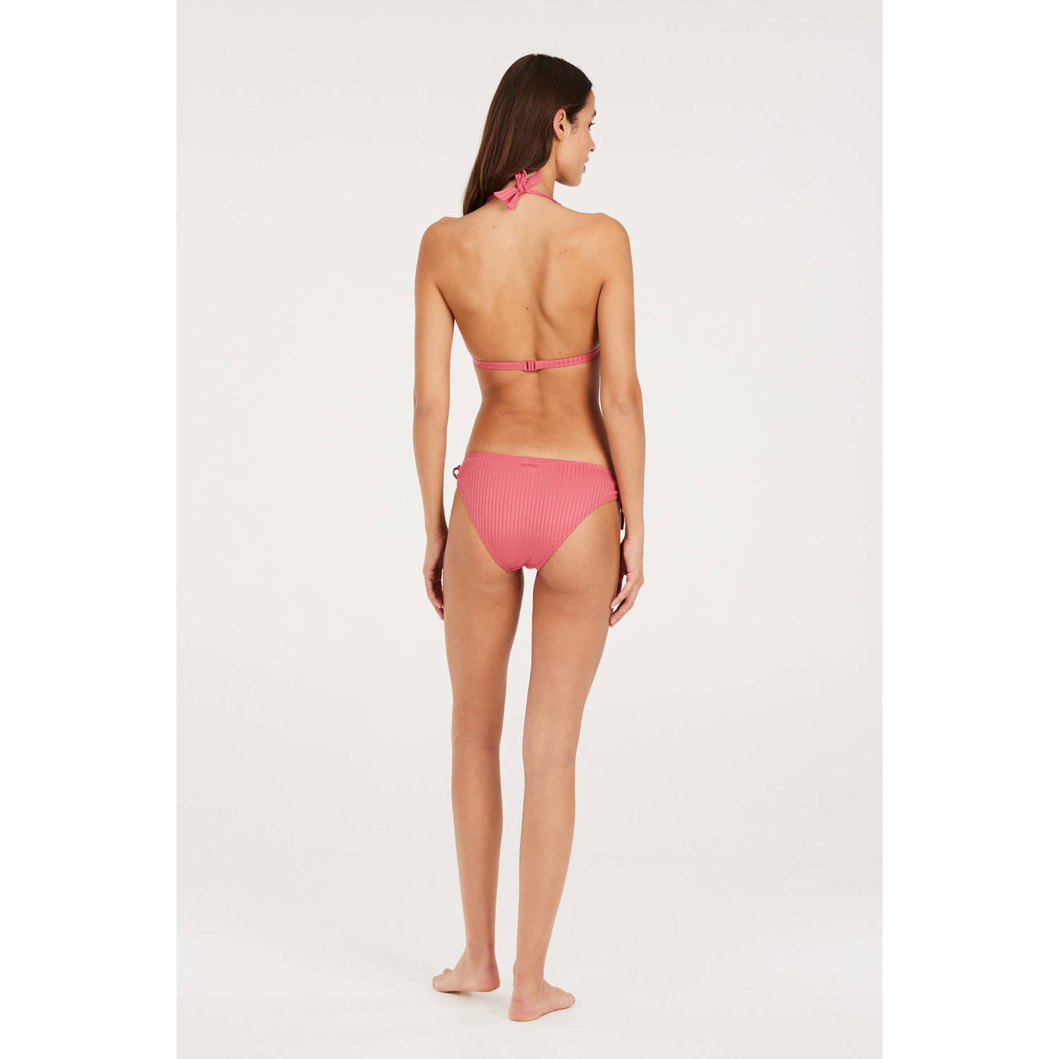 Protest voorgevormde halter bikinitop MIXPLAY met ribstructuur roze