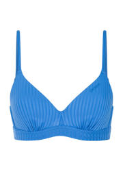 thumbnail: Protest voorgevormde beugel bikinitop MIXVAMP  met ribstructuur blauw