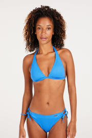 thumbnail: Protest voorgevormde halter bikinitop MIXPLAY met ribstructuur blauw