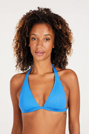 thumbnail: Protest voorgevormde halter bikinitop MIXPLAY met ribstructuur blauw