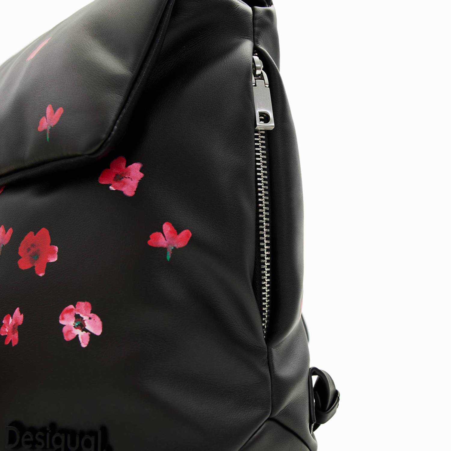 Desigual rugzak met bloemenprint zwart