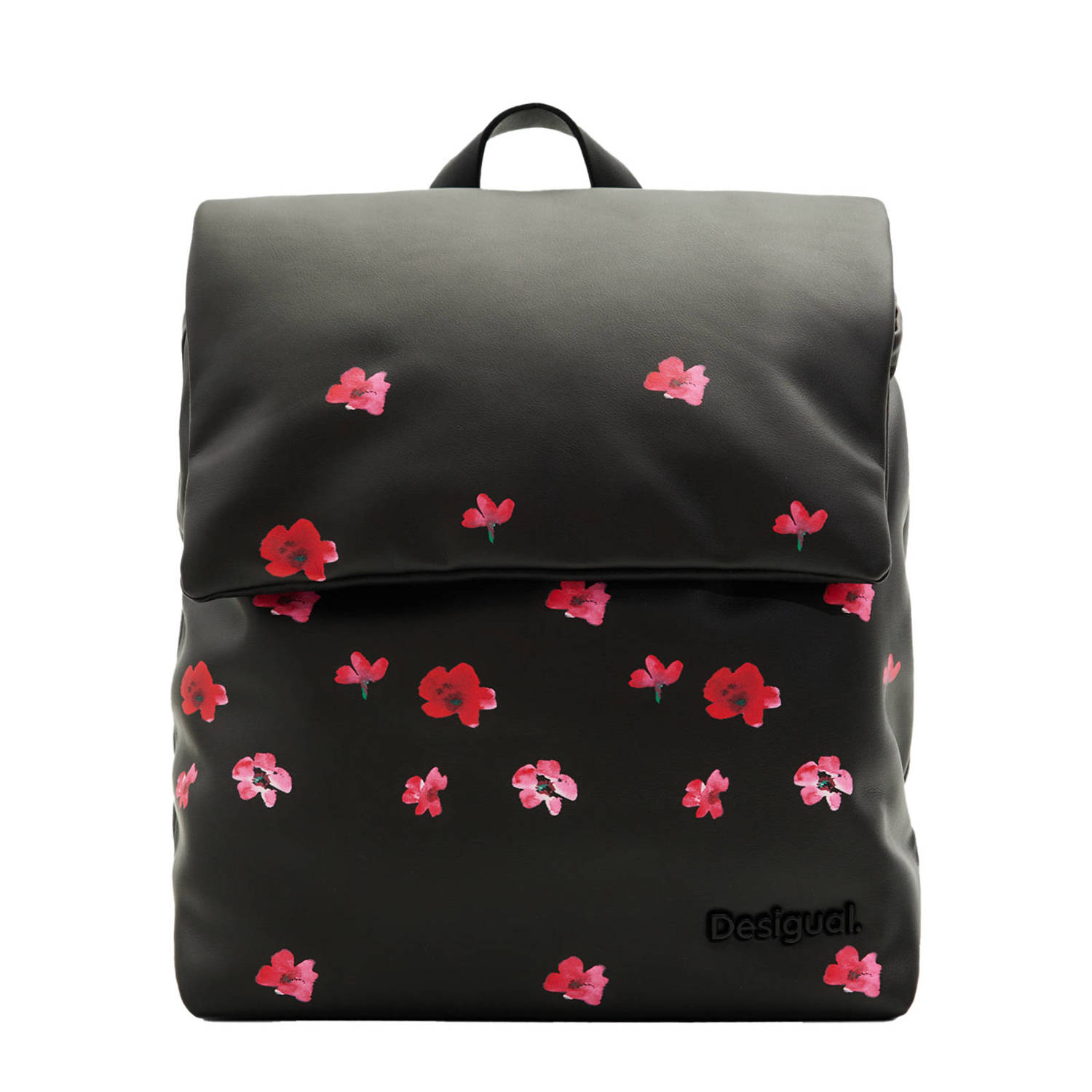 Desigual rugzak met bloemenprint zwart