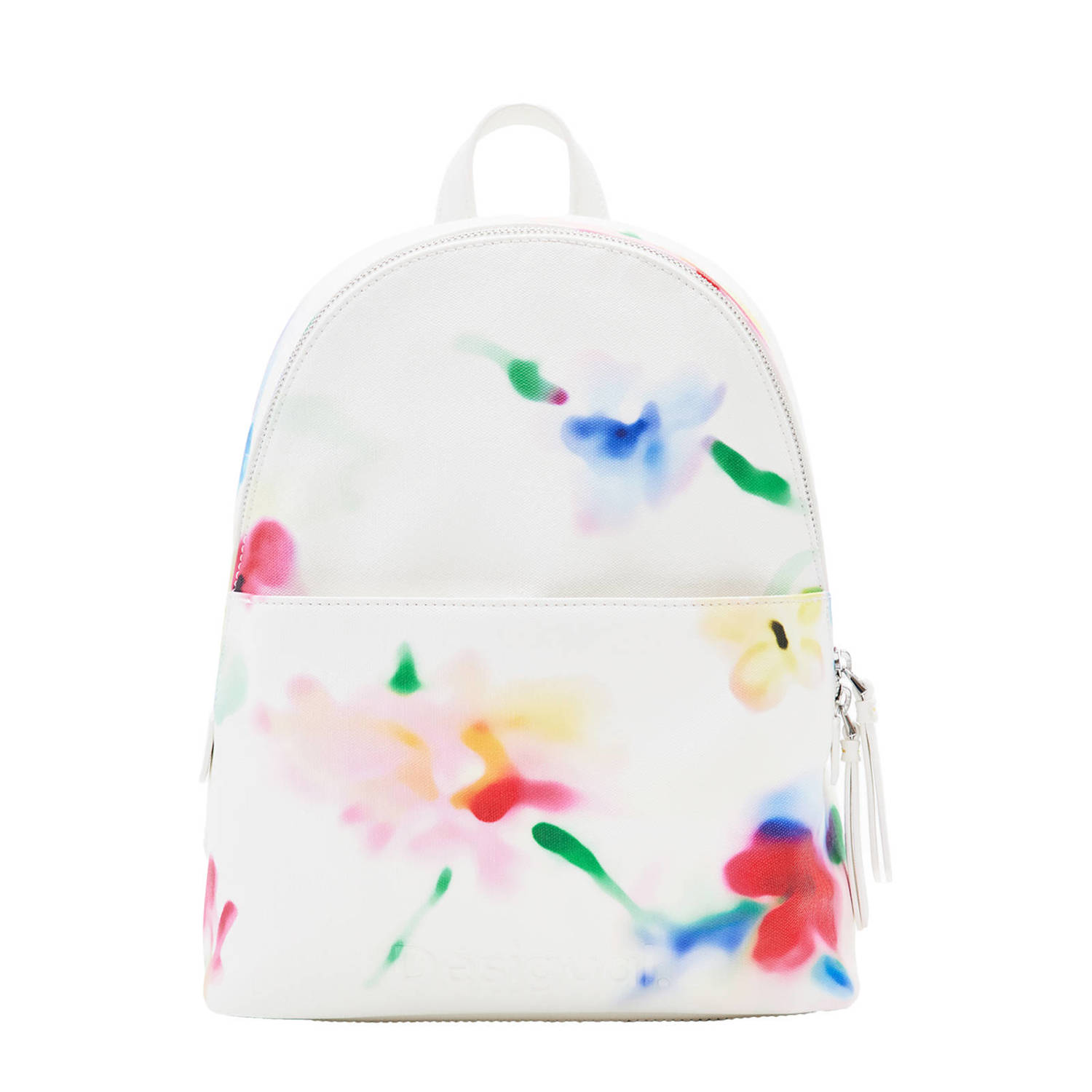 Desigual rugzak met bloemenprint wit