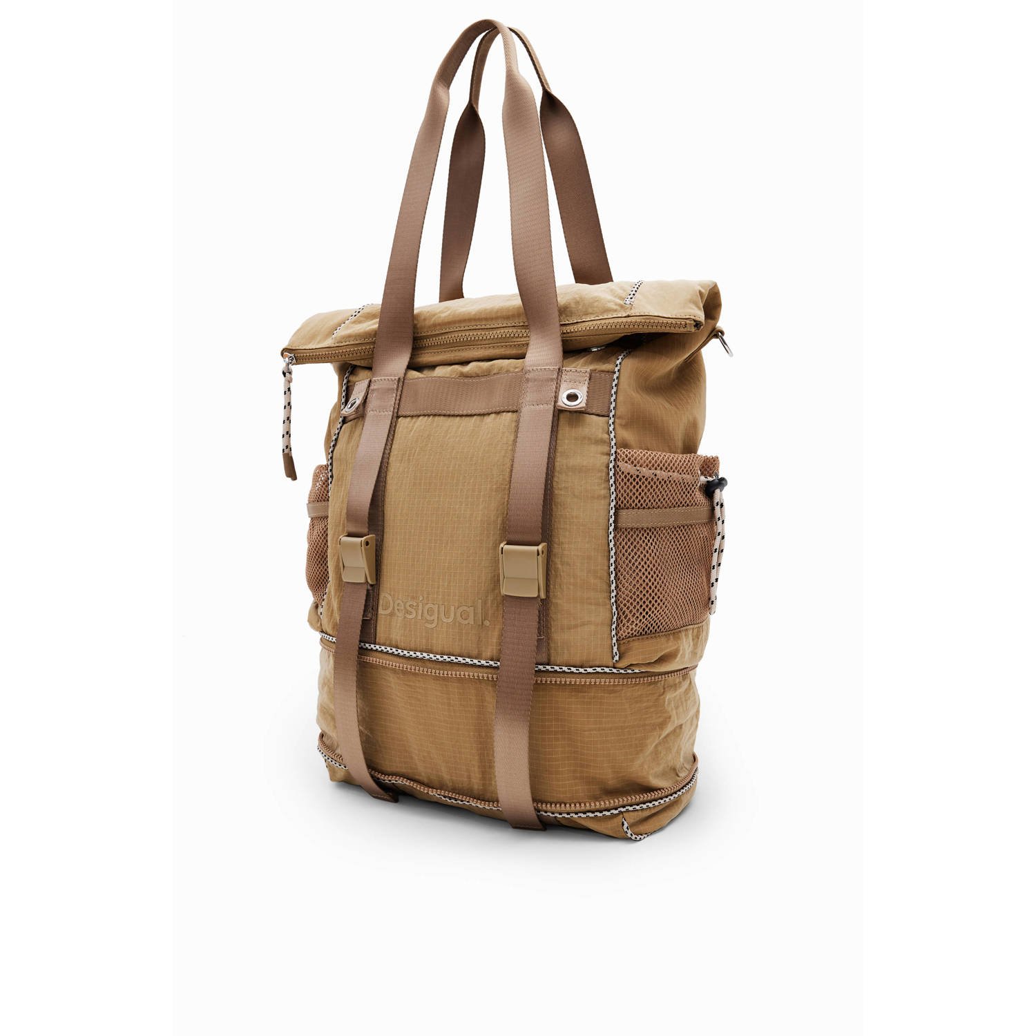 Desigual shopper bruin beige