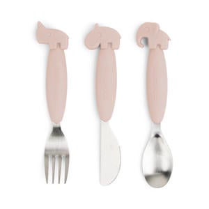Easy-grip bestekset Deer friends - Powder