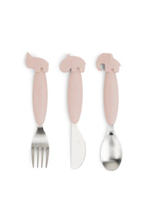 Easy-grip bestekset Deer friends - Powder
