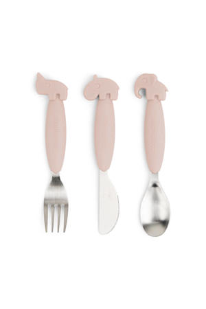 Easy-grip bestekset Deer friends - Powder