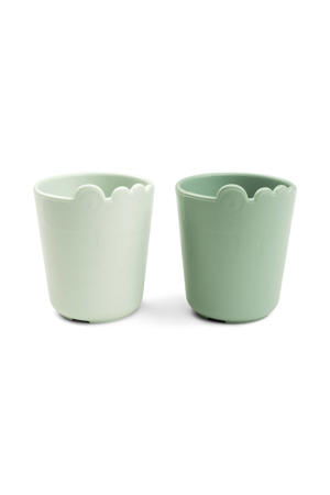 Kiddish minimokken set (set van 2) Croco - Groen