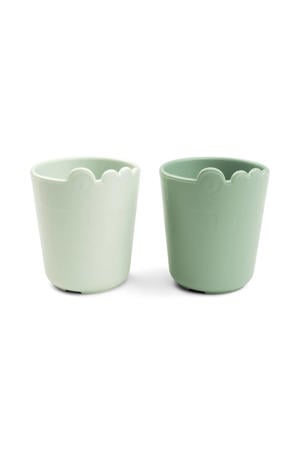 Kiddish minimokken set (set van 2) Croco - Groen