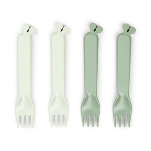 Kiddish vork Raffi (set van 4) - Groen