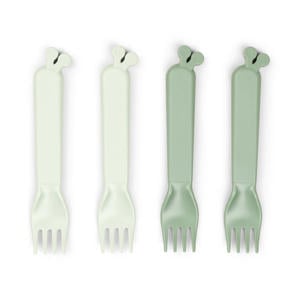 Kiddish vork Raffi (set van 4) - Groen