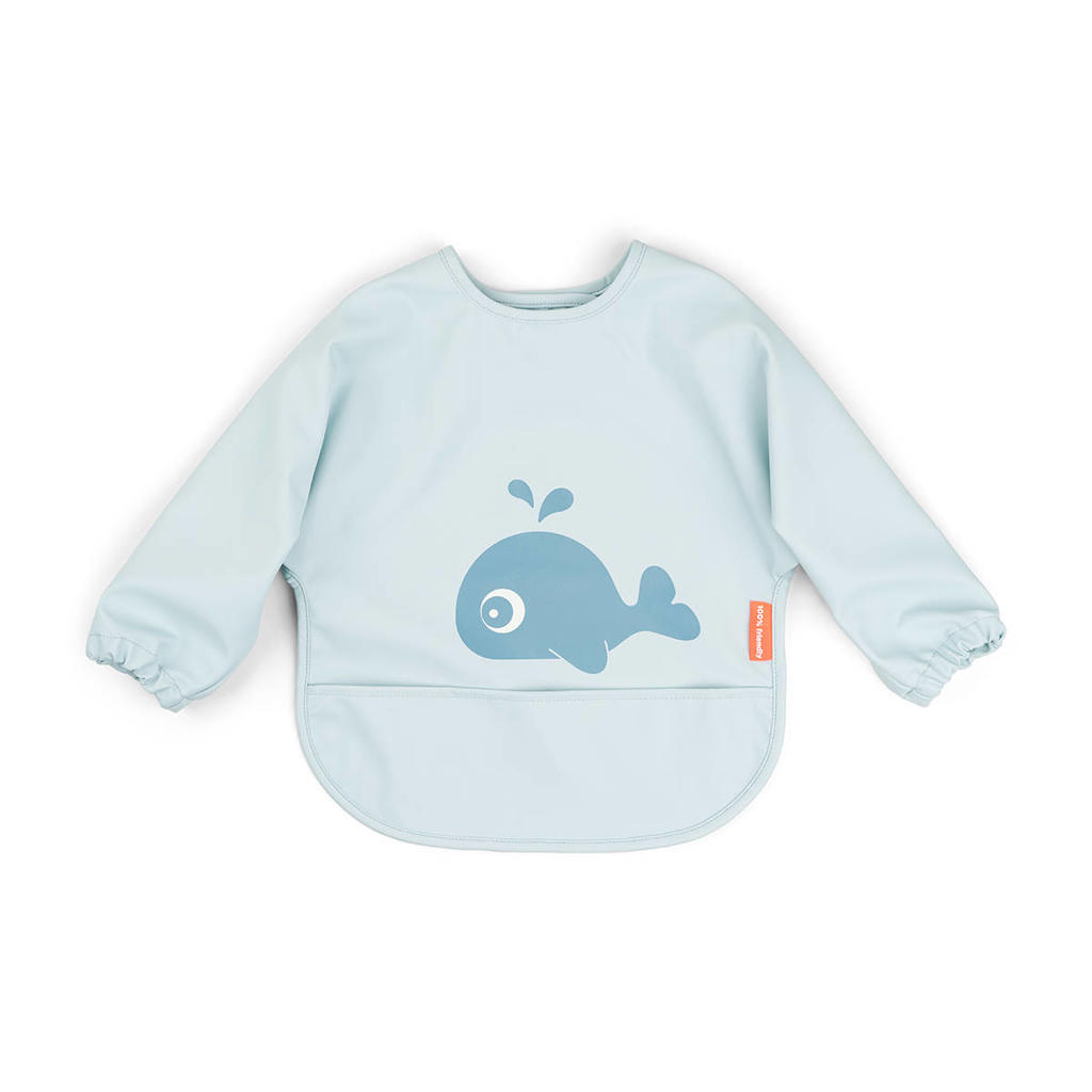 Done by Deer slabbetje met mouwen Wally - Blauw