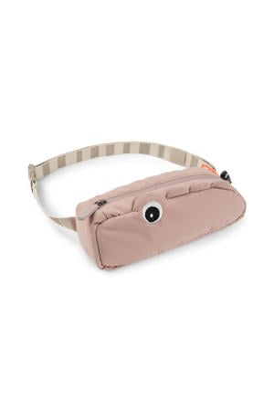 Quilted cross-over kids bag Croco Powder
