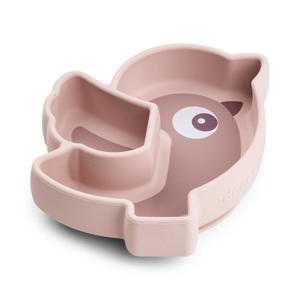 Siliconen Stick&Stay snack bord Birdee - Powder