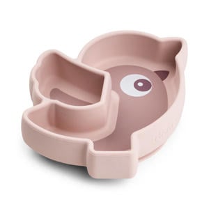 Siliconen Stick&Stay snack bord Birdee - Powder