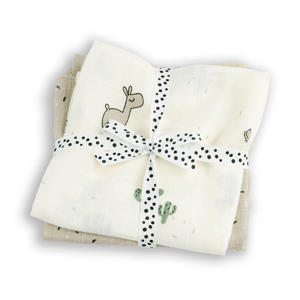 Mousseline doekjes Lalee (set van 2) - Sand