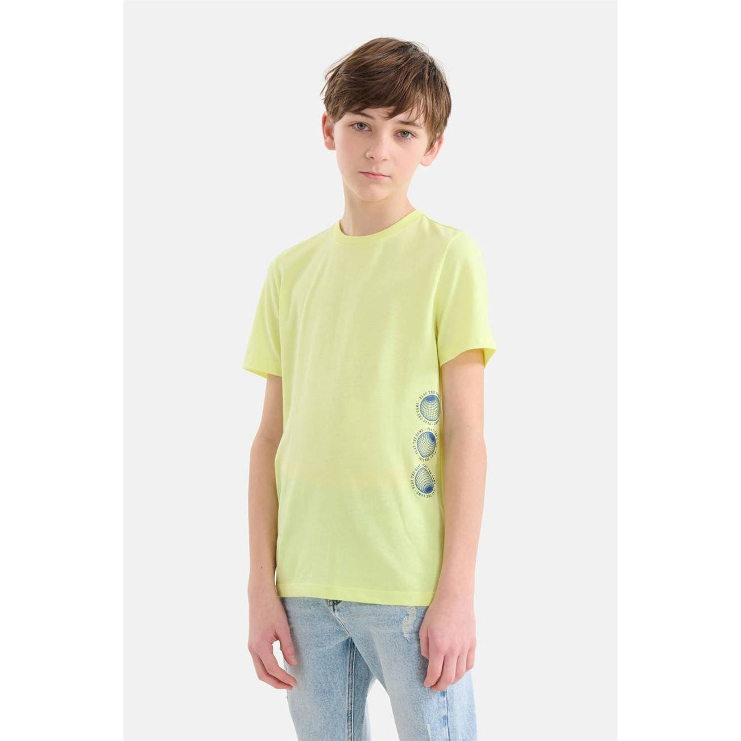 Shoeby T-shirt met printopdruk geel