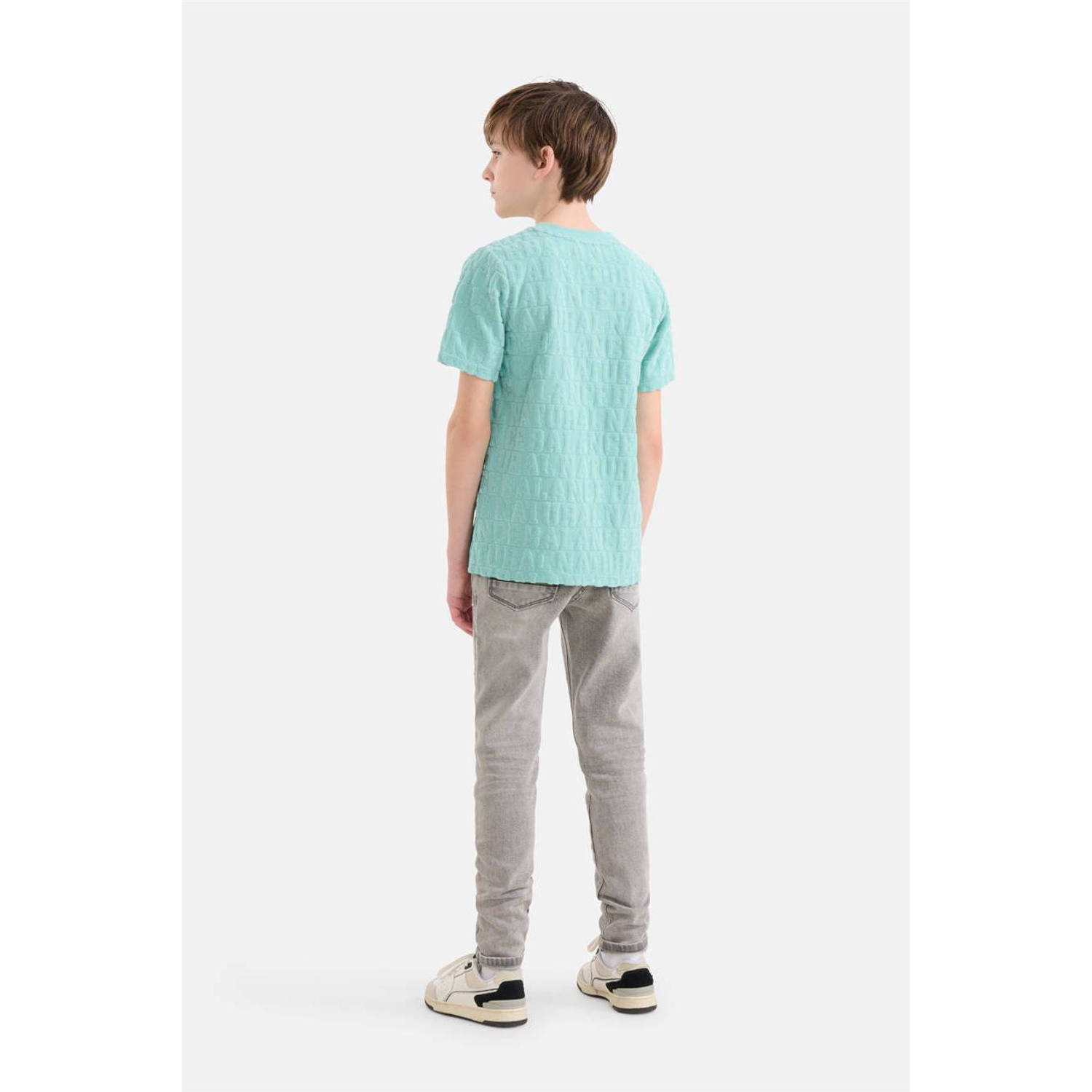 Shoeby T-shirt met tekst lichtblauw