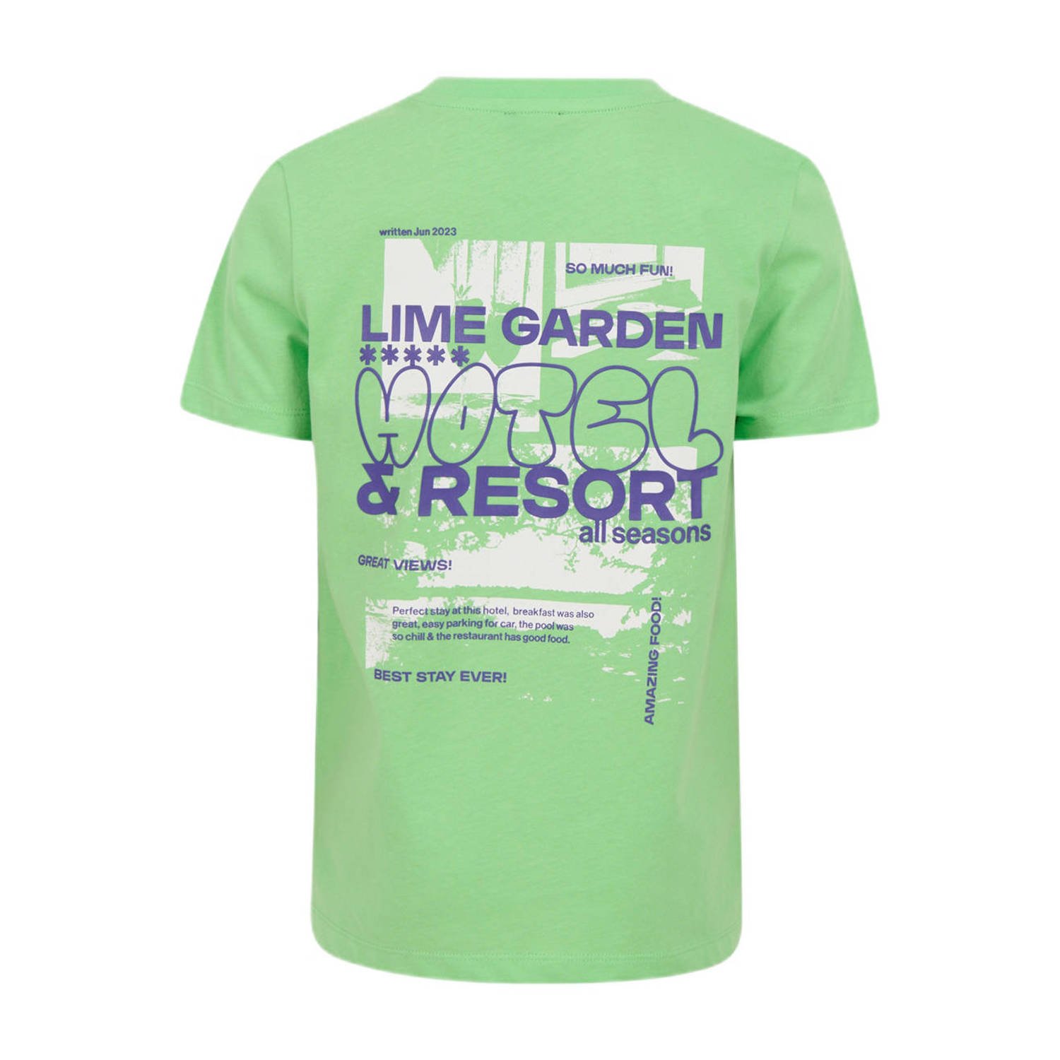 Shoeby T-shirt met backprint groen