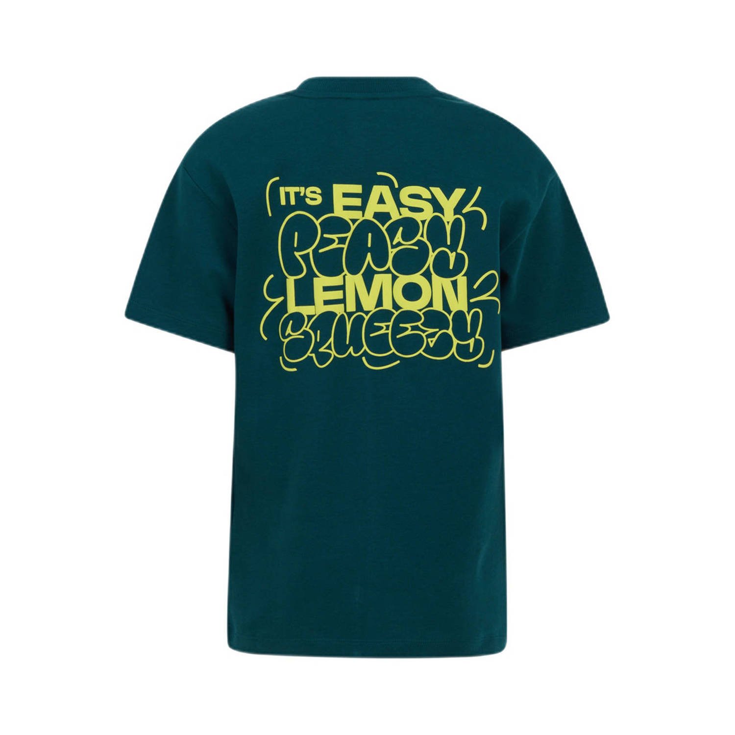 Shoeby T-shirt met backprint donkergroen