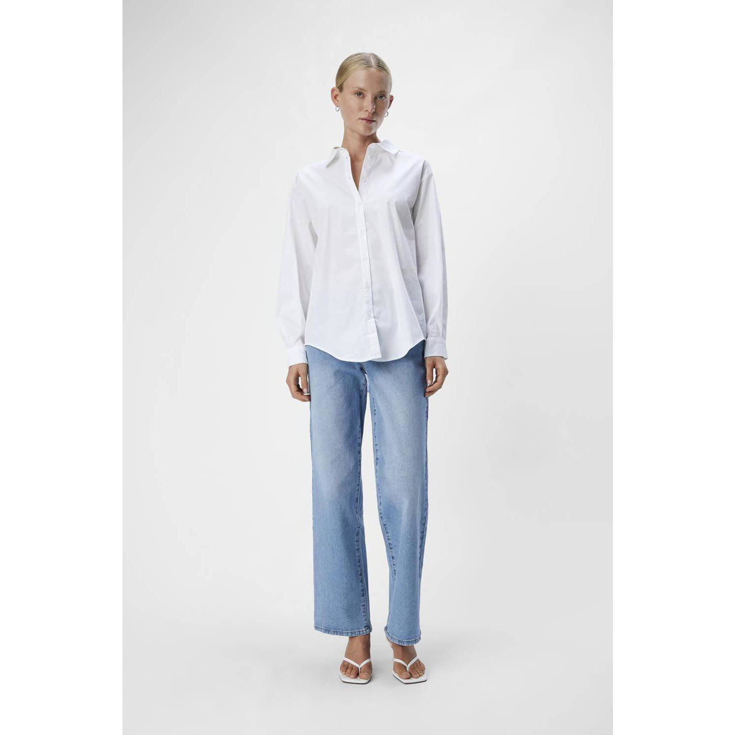 OBJECT gestreepte blouse wit