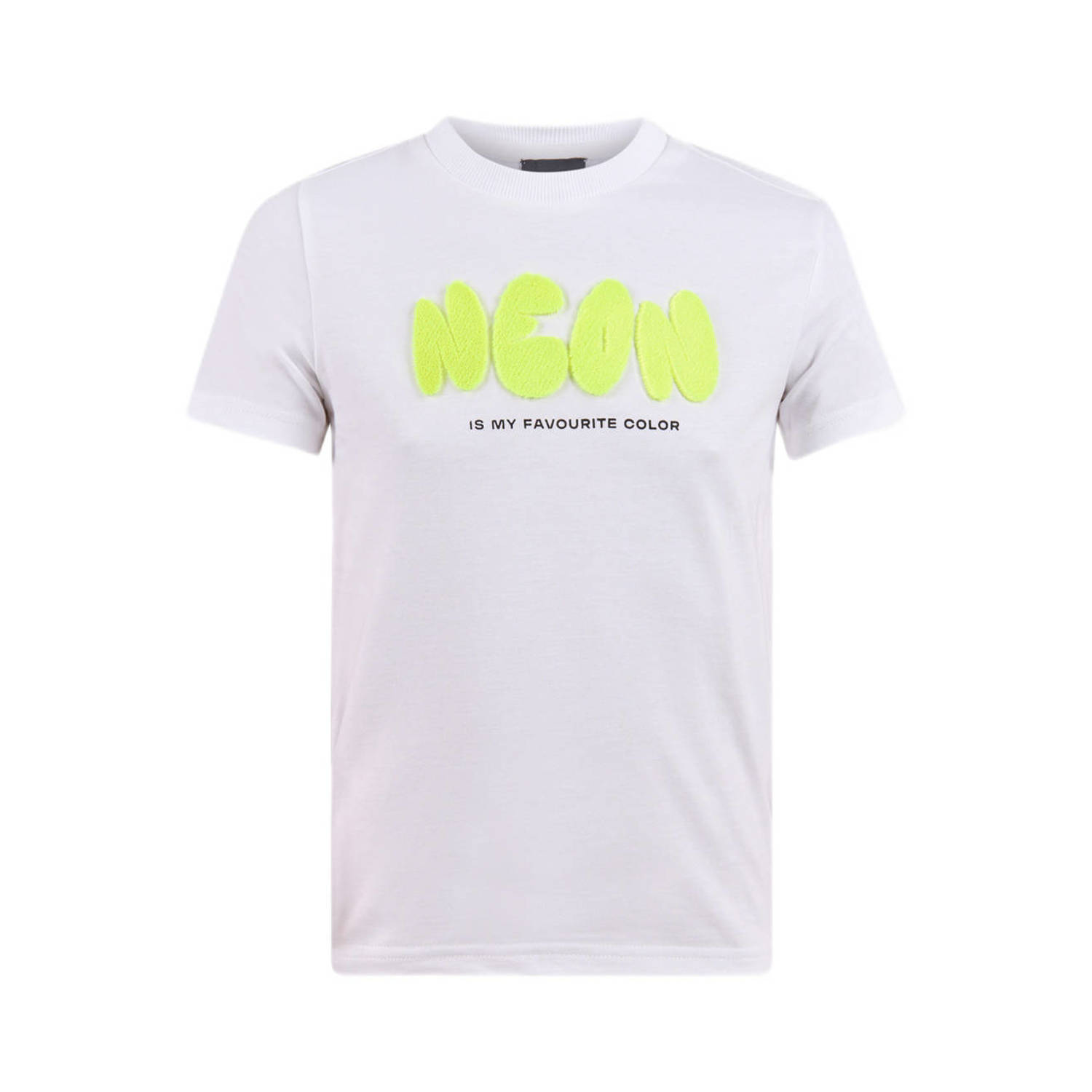 Shoeby T-shirt met printopdruk wit Jongens Katoen Ronde hals Printopdruk 110 116