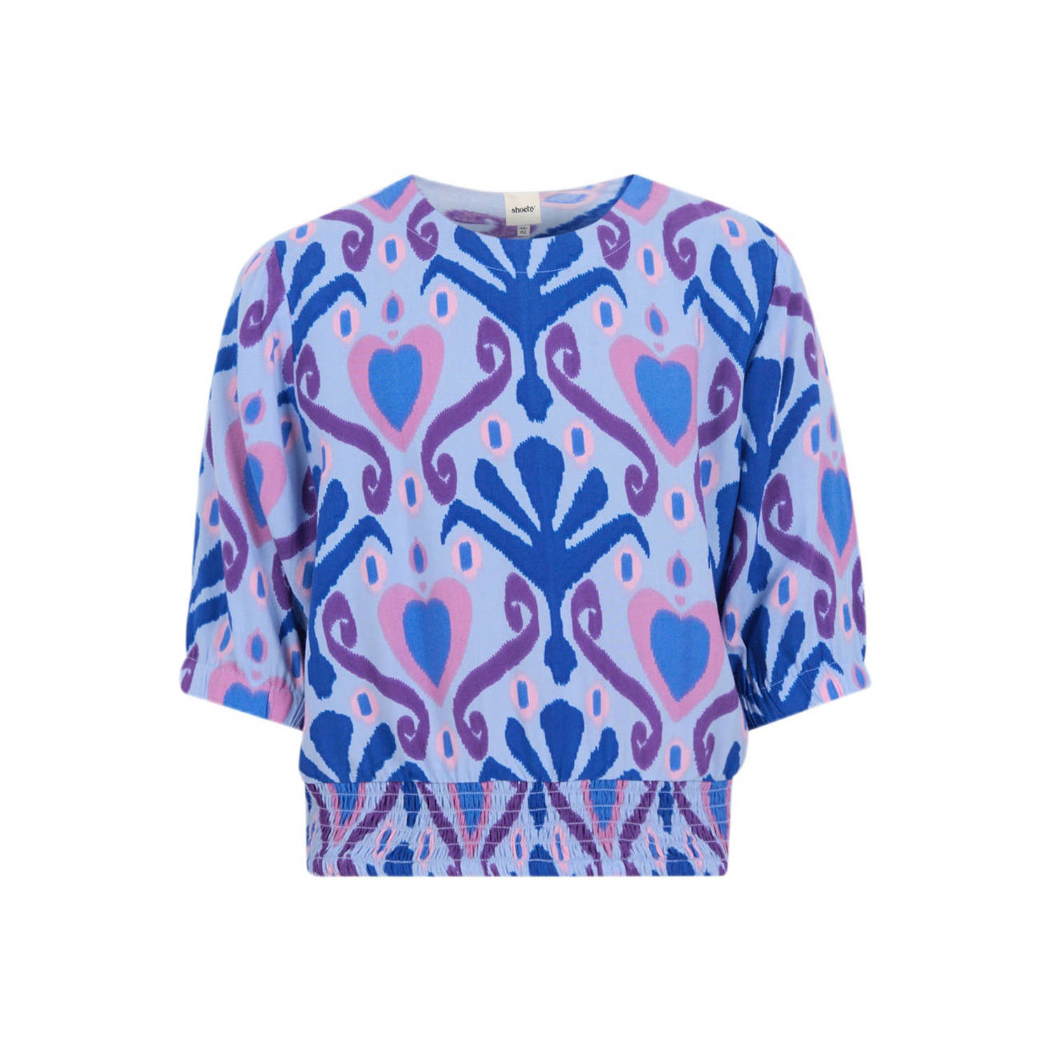 Shoeby top met all over print blauw