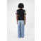 OBJECT T-shirt OBJCAROLINE zwart/ ecru