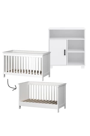 meegroei babykamer Mila Wit (2-delig)